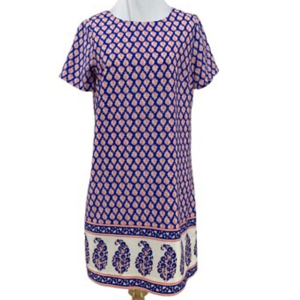 J. Crew paisley print shift dress 0